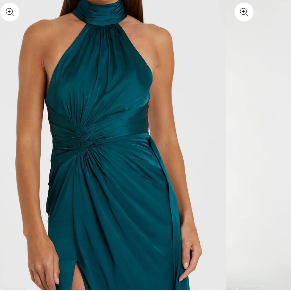 Mac Duggal Open Back Satin Gown